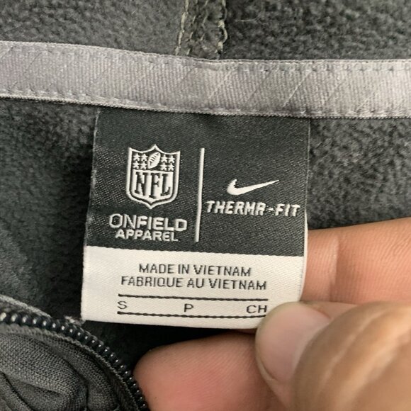 Nike Jacket Mens Small Detroit Lions Therma-Fit NFL On Field Full Zip Hoodie - Picture 5 of 9